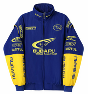 Blue Subaru Vintage Racing Jacket