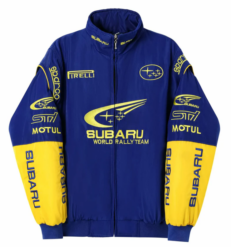 Blue Subaru Vintage Racing Jacket