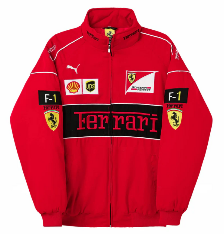Red Ferrari Vintage Racing Jacket