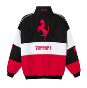 White Ferrari Vintage Racing Jacket
