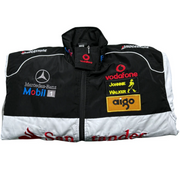 White Mercedes Vintage Racing Jacket