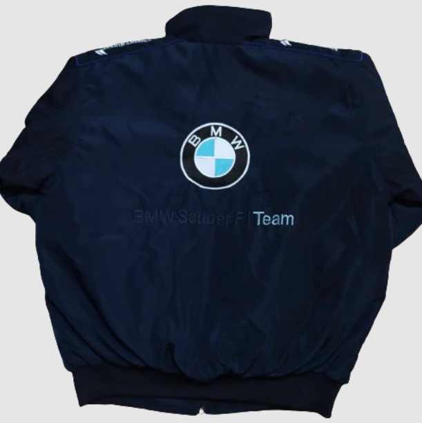 White BMW Vintage Racing Jacket