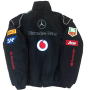 Black Mercedes Vintage Racing Jacket