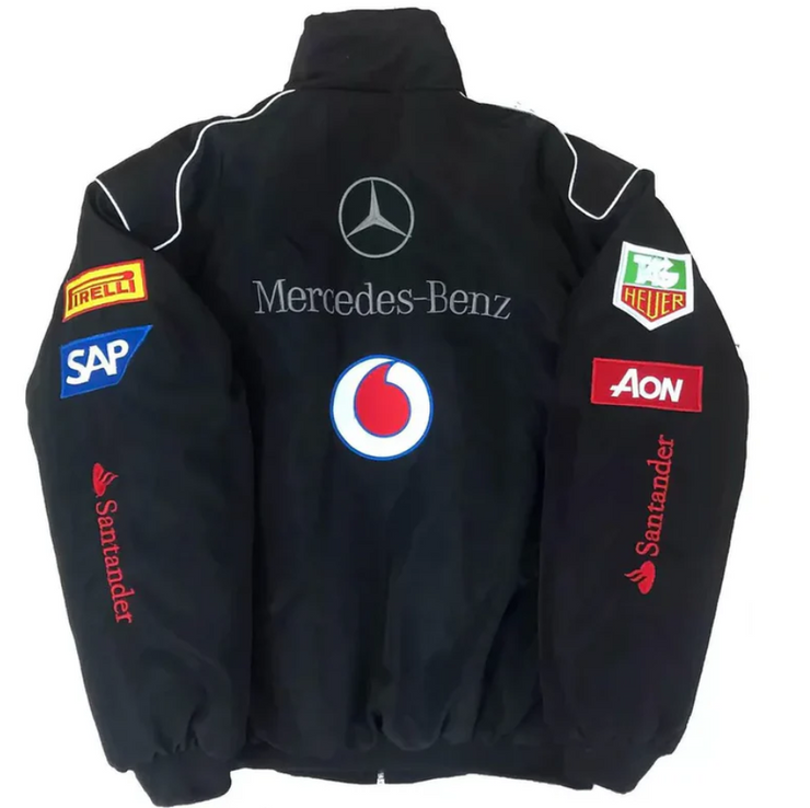 Black Mercedes Vintage Racing Jacket