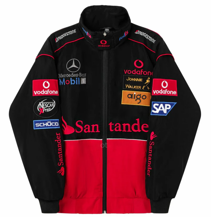 Red Mercedes Vintage Racing Jacket